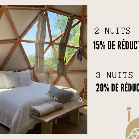 Dome Insolite Lichen Jacuzzi Et Petits-Dejeuners Inclus Gondrin Exterior foto