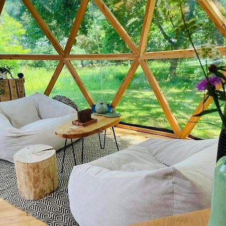 Dome Insolite Lichen Jacuzzi Et Petits-Dejeuners Inclus Gondrin Exterior foto