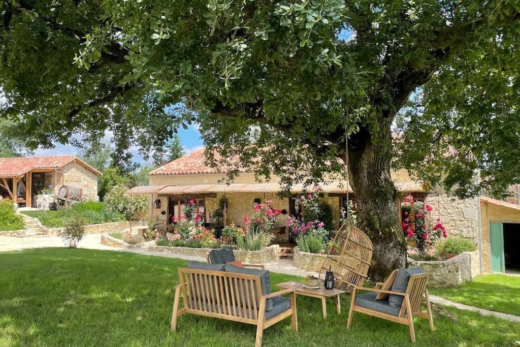 Dome Insolite Lichen Jacuzzi Et Petits-Dejeuners Inclus Gondrin Exterior foto